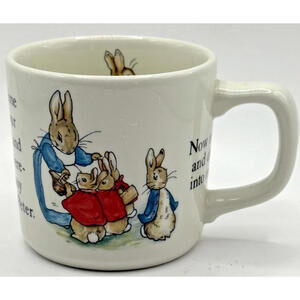Vintage Wedgwood Peter Rabbit Child’s Mug – Beatrix Potter Story Mug – England
